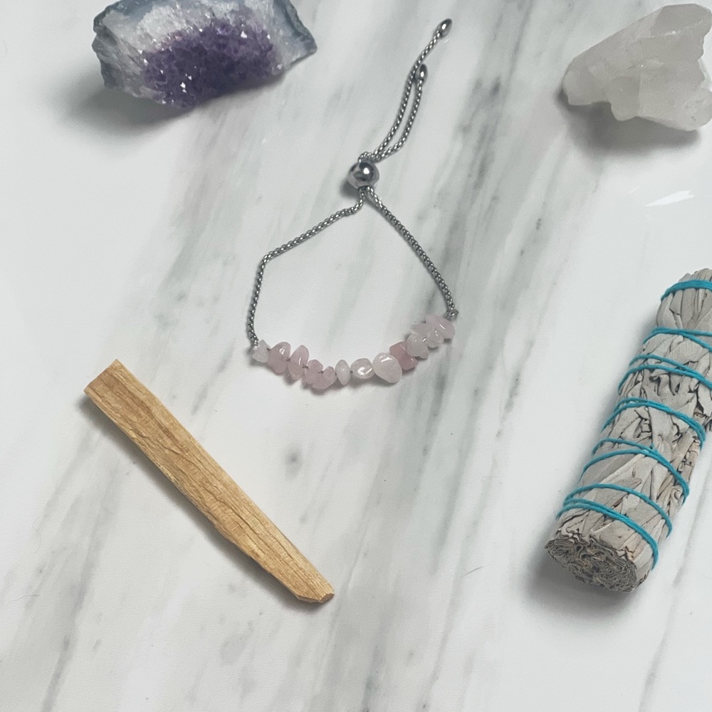Rose Quartz Resizable Bracelet